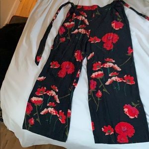 Aritizia Wilfred Floral Faun Pants sz m